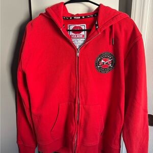 DIXXON Red Hoodie Sweatshirt